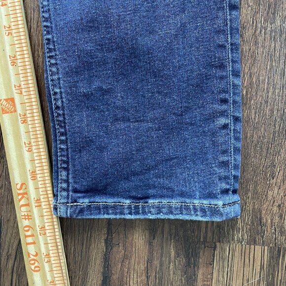All Saints Rex Jeans Stretch Slim Fit Dark Blue Denim Button Fly Men’s 32 x 32 - Picture 7 of 10